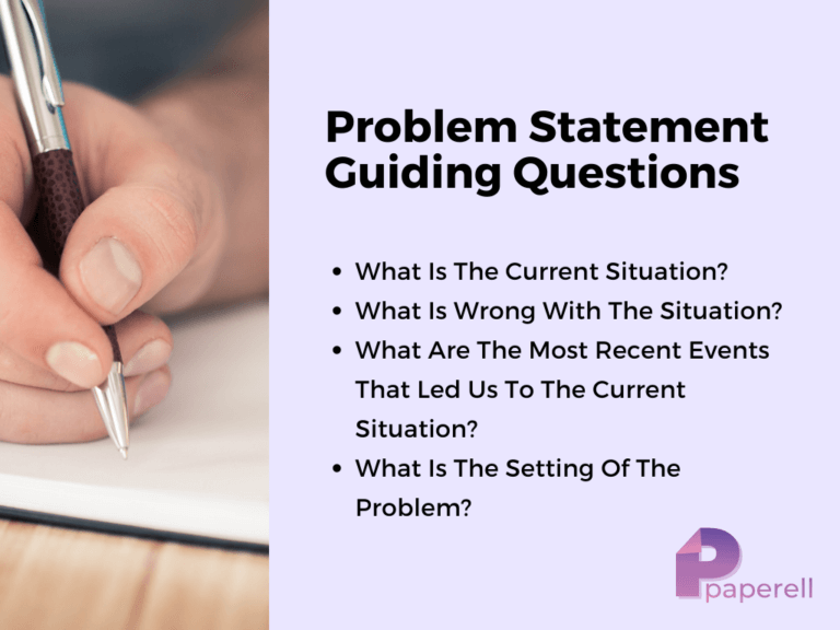 creating a problem statement for research