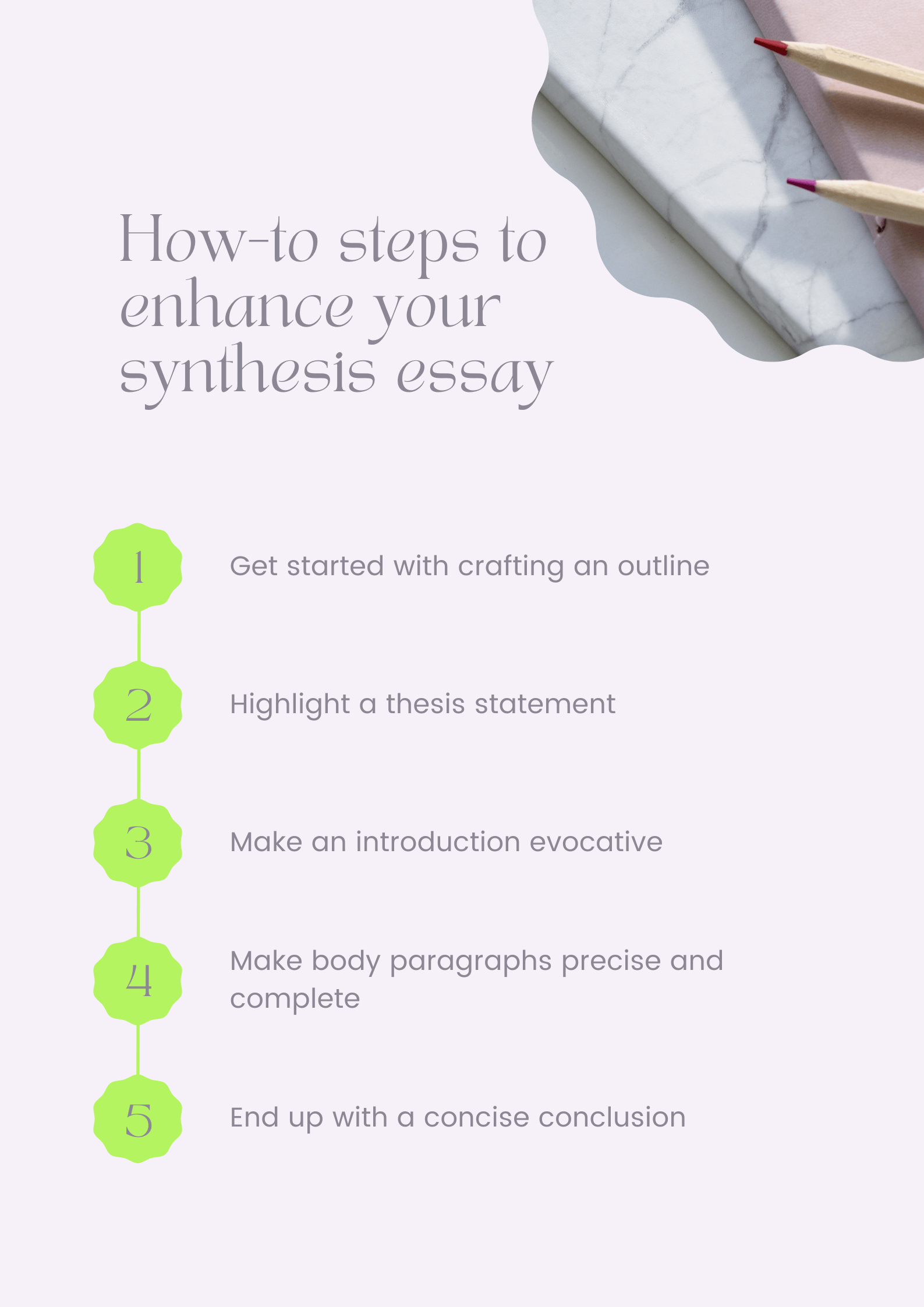 How-to steps to enhance your synthesis essay
